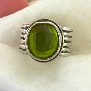 Peridot ring Silpada size 6.5